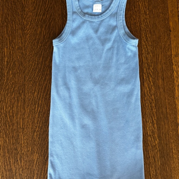 Zara Girls Ribbed Dress with Matching Shirt - Picture 2 of 4